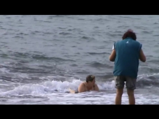 floating tits on adler beach in december 2012.