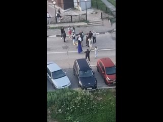a fight between respected russian women after a cafe.